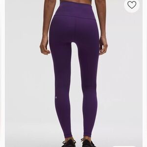NWT Lululemon Wunder Train High Rise Tight 28” Dark Court Purple W5DJ0S